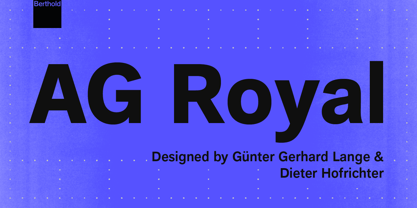 AG Royal Font Poster 1